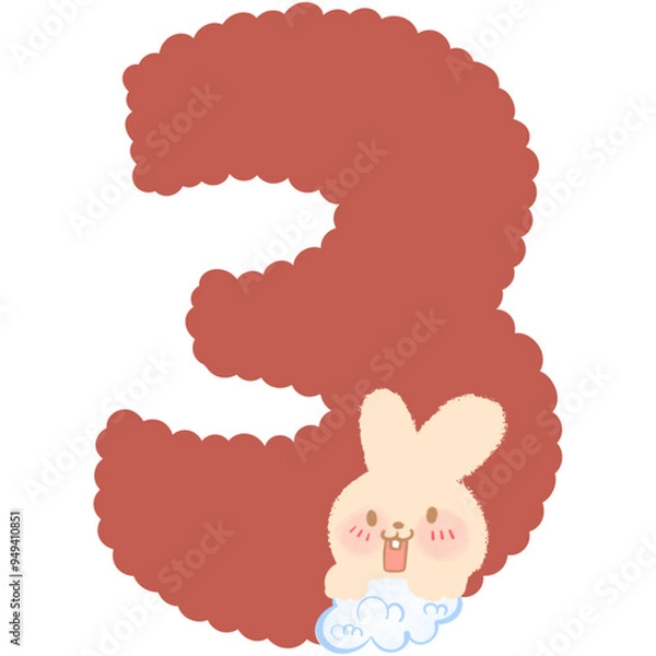 Fototapeta Number rabbit