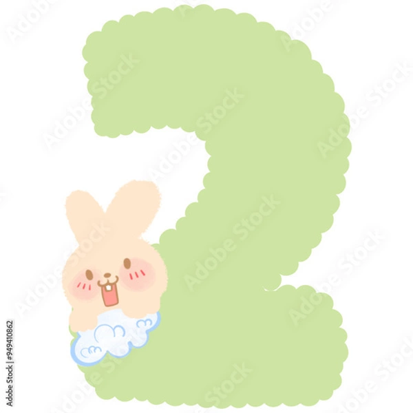 Fototapeta Number rabbit