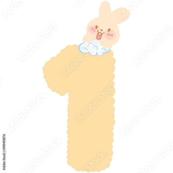 Fototapeta Number rabbit