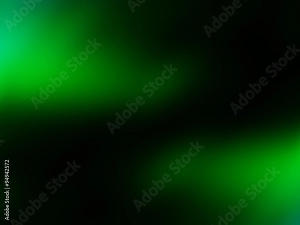 Obraz Abstract green and black gradient background