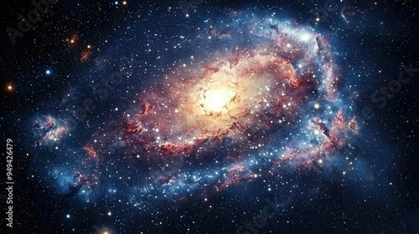 Obraz Stunning nebula in the cosmos wallpaper background