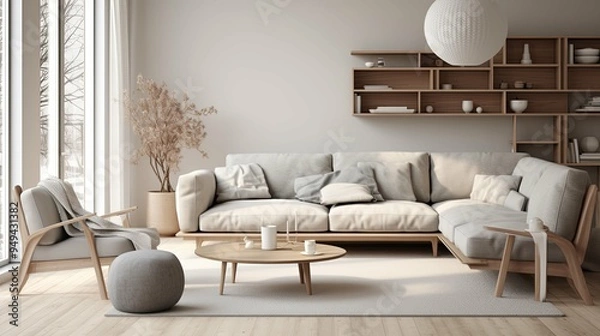 Fototapeta modern living interior