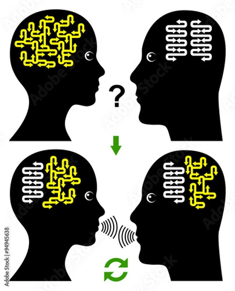 Obraz Building Rapport. Concept of a effective and productive communication