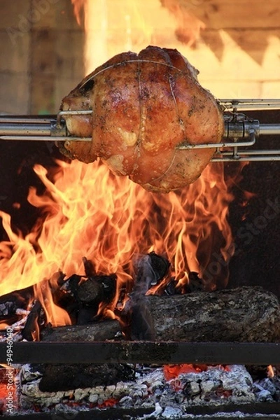 Obraz Jambon à la broche