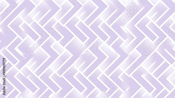 Fototapeta A geometric pattern showcases flat-style tessellated squares in a soothing pastel lavender hue, perfect for contemporary interior design or digital applications