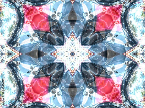 Fototapeta Kaleidoscopic pattern  texture
