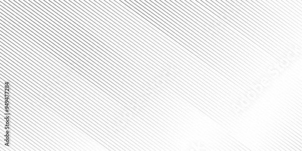 Fototapeta Abstract thin black and white gradient silver tech stripe diagonal line vector carve wave minimal texture. vector illustration monochrome stripe pattern technology web graphic design.
