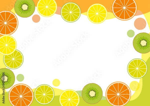 Obraz ビタミンカラーの元気フレーム