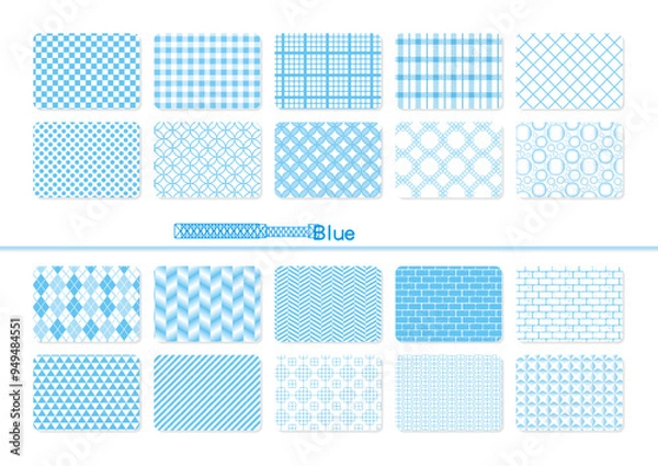 Fototapeta パターンブルー