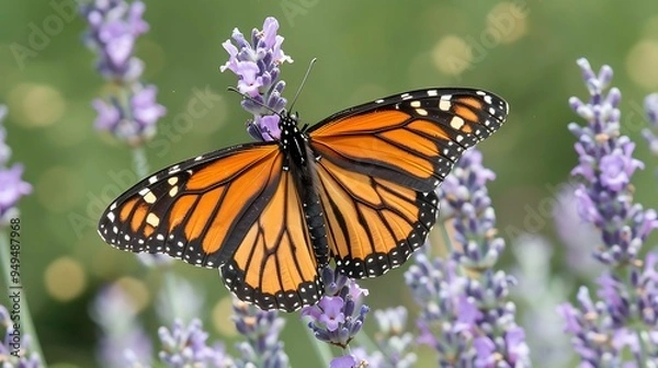 Fototapeta  Orange colour butterfly 