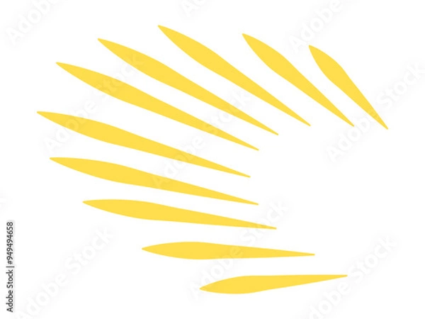 Obraz 気づいた時の漫符（黄）