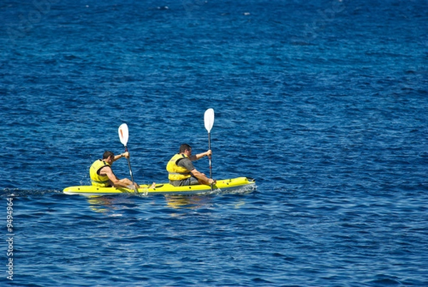 Fototapeta canoé de mer