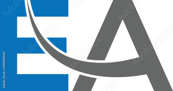 Fototapeta EA logo design