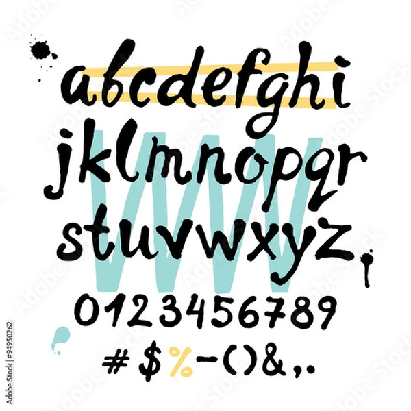 Fototapeta Alphabet 003 lowercase