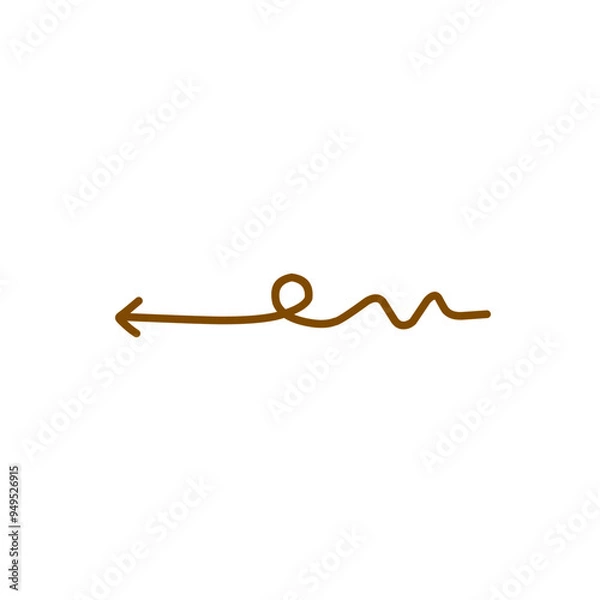 Obraz brown arrow line
