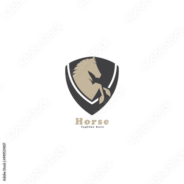 Obraz horse logo icon vector template