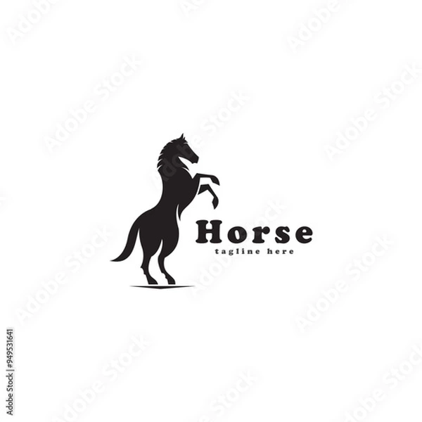 Obraz horse logo icon vector template