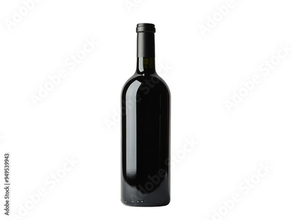 Fototapeta Red Wine Bottle on Abstract Background