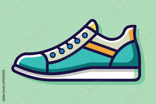 Obraz unique shoes and  boots icon vector illustration 