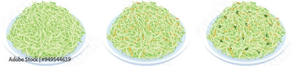 Obraz キャベツ盛り3点セット