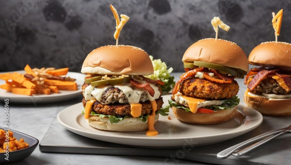 Obraz burger and fries