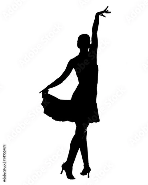 Obraz Latin dancer silhouette 