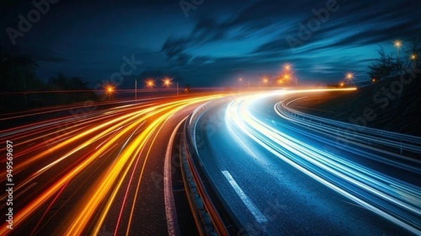 Fototapeta light trail pattern wallpaper