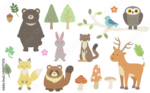 Obraz 森イラスト手書