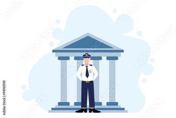 Obraz Labour Day Flat Design Illustration