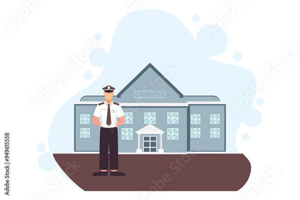 Obraz Labour Day Flat Design Illustration