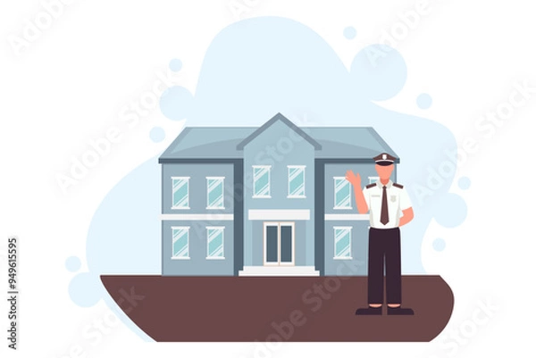 Obraz Labour Day Flat Design Illustration