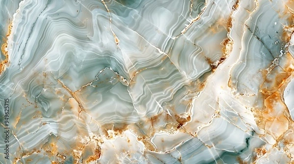 Fototapeta Elegant light marble close-up: vibrant colors and intricate textures blend seamlessly, capturing the essence of luxury and sophistication for a stunning desktop backdrop