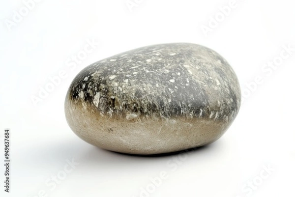 Fototapeta A smooth, rounded stone with a textured surface and natural colors.