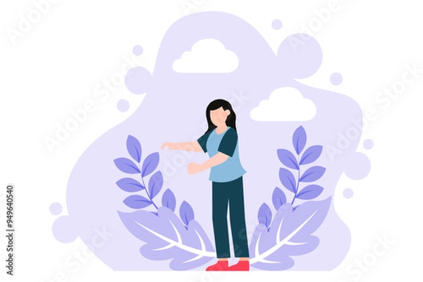 Obraz Labour Day Flat Design Illustration