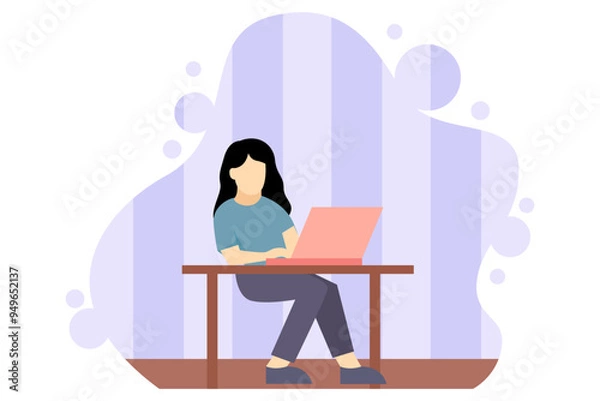 Obraz Labour Day Flat Design Illustration