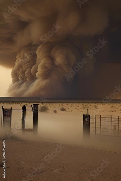 Obraz storm at the beach