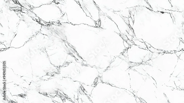 Fototapeta A captivating minimalist close-up of pristine white marble, blending realism with modern freshness through crisp, clean lines for a serene and stylish desktop experience