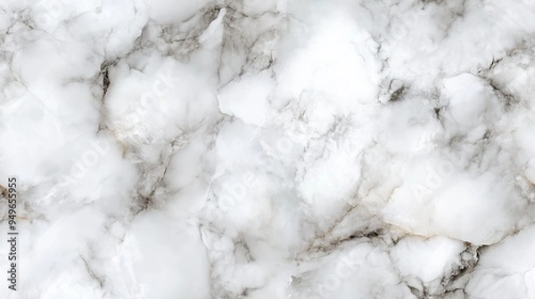 Fototapeta A captivating minimalist close-up of pristine white marble, blending realism with modern freshness through crisp, clean lines for a serene and stylish desktop experience