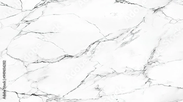 Fototapeta A captivating minimalist close-up of pristine white marble, blending realism with modern freshness through crisp, clean lines for a serene and stylish desktop experience