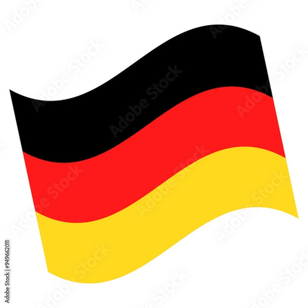 Obraz ドイツ国旗のアイコンイラスト