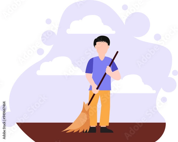 Obraz Labour Day Flat Design Illustration