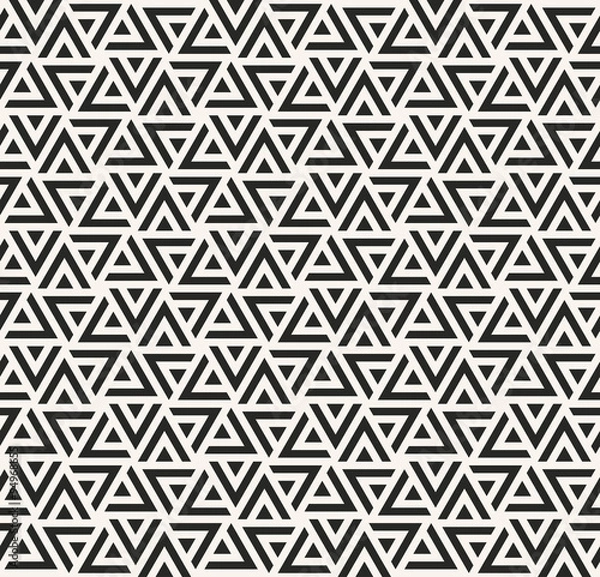 Obraz monochrome dense vector pattern of triangles.