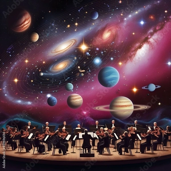 Fototapeta Stardust Symphony The Celestial Orchestra of a Distant Galaxy