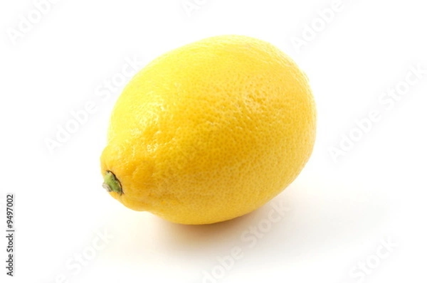Fototapeta fresh lemon isolated on a white background