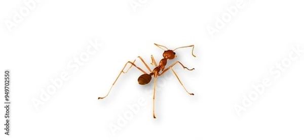 Fototapeta ant isolated on white background