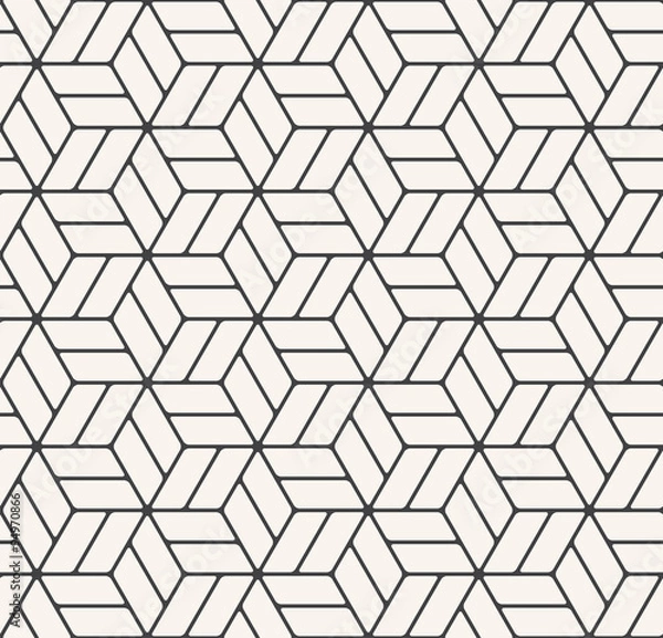 Obraz monochrome hexagonal grid pattern