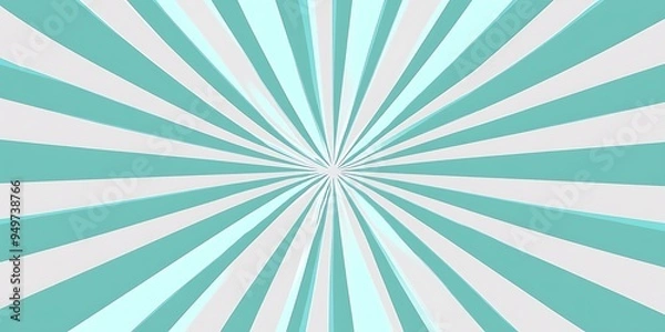 Fototapeta Light green and beige sunburst  swirling pattern background