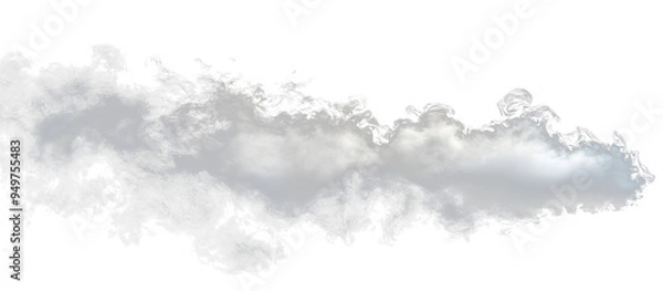 Fototapeta White smoke against a black background. Copy space image. Place for adding text and design