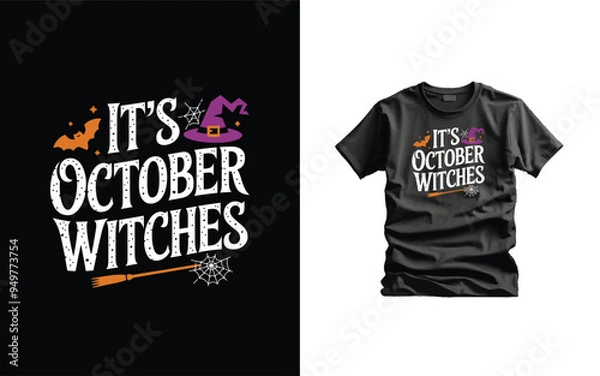 Fototapeta Halloween Creative Vector T-shirt Design Typography illustration