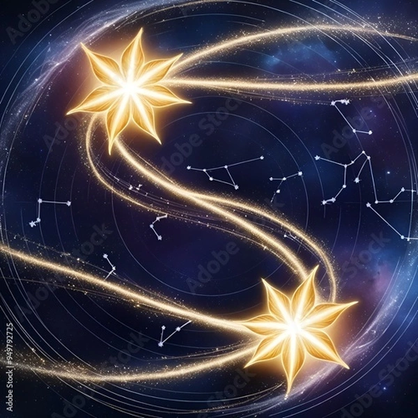 Fototapeta Gemini The Twin Stars Dancing in the Cosmic Winds